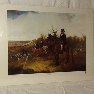 "BEAUFORT HUNT" PRINT BY J. A. WHEELER 29" X 23"